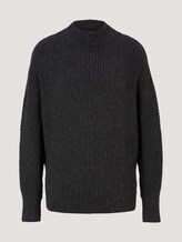 Strickpullover aus recyceltem Polyester - Frauen - Shale Grey Melange Strickpullover aus recyceltem Polyester - Frauen - Shale Grey Melange - 7 - TOM TAILOR Denim