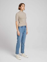 T-Shirt mit Stehkragen - Frauen - cold beige T-Shirt mit Stehkragen - Frauen - cold beige - 3 - TOM TAILOR Denim