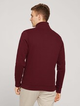 Troyer Sweatshirt mit Taschen - Männer - Decadent Bordeaux Troyer Sweatshirt mit Taschen - Männer - Decadent Bordeaux - 2 - TOM TAILOR