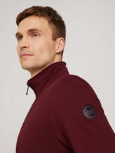 Troyer Sweatshirt mit Taschen - Männer - Decadent Bordeaux Troyer Sweatshirt mit Taschen - Männer - Decadent Bordeaux - 9 - TOM TAILOR