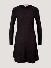 Kurzes Kleid mit langen Ärmeln - Frauen - Shale Grey Melange Kurzes Kleid mit langen Ärmeln - Frauen - Shale Grey Melange - 7 - TOM TAILOR Denim