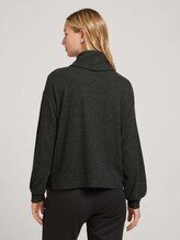 Rollkragenpullover mit Ballonärmeln - Frauen - Shale Grey Melange Rollkragenpullover mit Ballonärmeln - Frauen - Shale Grey Melange - 2 - TOM TAILOR Denim