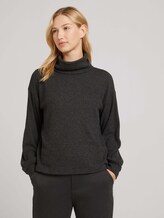 Rollkragenpullover mit Ballonärmeln - Frauen - Shale Grey Melange Rollkragenpullover mit Ballonärmeln - Frauen - Shale Grey Melange - 5 - TOM TAILOR Denim