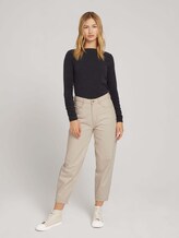 Long-sleeved shirt with a submarine collar - Women - Shale Grey Melange Long-sleeved shirt with a submarine collar - Women - Shale Grey Melange - 3 - TOM TAILOR Denim