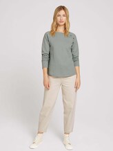 Langarmshirt mit Knopfleiste - Frauen - soft greyish green Langarmshirt mit Knopfleiste - Frauen - soft greyish green - 3 - TOM TAILOR Denim