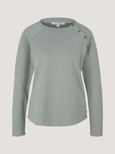 Langarmshirt mit Knopfleiste - Frauen - soft greyish green Langarmshirt mit Knopfleiste - Frauen - soft greyish green - 7 - TOM TAILOR Denim