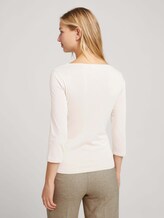 Langarmshirt aus Bio-Baumwolle - Frauen - cold beige Langarmshirt aus Bio-Baumwolle - Frauen - cold beige - 2 - TOM TAILOR Denim