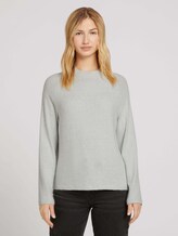 Sweatshirt mit Raglanärmeln - Frauen - soft greyish green melange Sweatshirt mit Raglanärmeln - Frauen - soft greyish green melange - 1 - TOM TAILOR Denim