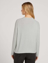 Sweatshirt mit Raglanärmeln - Frauen - soft greyish green melange Sweatshirt mit Raglanärmeln - Frauen - soft greyish green melange - 2 - TOM TAILOR Denim