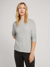 Sweatshirt mit Raglanärmeln - Frauen - soft greyish green melange Sweatshirt mit Raglanärmeln - Frauen - soft greyish green melange - 5 - TOM TAILOR Denim