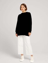 Oversize Langarmshirt aus nachhaltiger Baumwolle - Frauen - deep black Oversize Langarmshirt aus nachhaltiger Baumwolle - Frauen - deep black - 3 - TOM TAILOR Denim