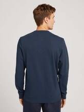 Henley Sweatshirt - Männer - Sky Captain Blue Henley Sweatshirt - Männer - Sky Captain Blue - 2 - TOM TAILOR