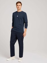 Henley Sweatshirt - Männer - Sky Captain Blue Henley Sweatshirt - Männer - Sky Captain Blue - 3 - TOM TAILOR