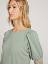 Shirt mit Ballonärmeln - Frauen - soft greyish green Shirt mit Ballonärmeln - Frauen - soft greyish green - 10 - TOM TAILOR Denim
