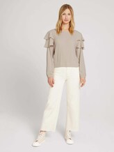 Pullover mit Rüschen - Frauen - cold beige Pullover mit Rüschen - Frauen - cold beige - 3 - TOM TAILOR Denim
