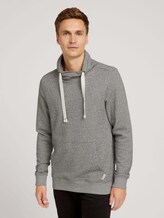 Strukturiertes Snood Sweatshirt - Männer - Sky Captain Blue Strukturiertes Snood Sweatshirt - Männer - Sky Captain Blue - 1 - TOM TAILOR