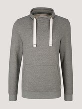 Strukturiertes Snood Sweatshirt - Männer - Sky Captain Blue Strukturiertes Snood Sweatshirt - Männer - Sky Captain Blue - 7 - TOM TAILOR