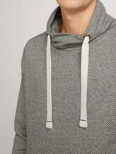 Strukturiertes Snood Sweatshirt - Männer - Sky Captain Blue Strukturiertes Snood Sweatshirt - Männer - Sky Captain Blue - 9 - TOM TAILOR