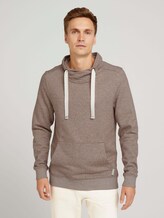 Strukturiertes Snood Sweatshirt - Männer - Decadent Bordeaux Strukturiertes Snood Sweatshirt - Männer - Decadent Bordeaux - 1 - TOM TAILOR