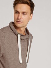 Strukturiertes Snood Sweatshirt - Männer - Decadent Bordeaux Strukturiertes Snood Sweatshirt - Männer - Decadent Bordeaux - 9 - TOM TAILOR