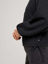 Cropped Pullover mit Schleifen - Frauen - Shale Grey Melange Cropped Pullover mit Schleifen - Frauen - Shale Grey Melange - 9 - TOM TAILOR Denim