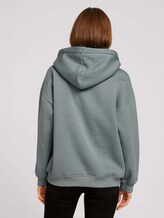 Kapuzenpullover mit Kordelzug und elastischem Bund - Frauen - grey mint Kapuzenpullover mit Kordelzug und elastischem Bund - Frauen - grey mint - 2 - TOM TAILOR Denim