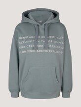 Kapuzenpullover mit Kordelzug und elastischem Bund - Frauen - grey mint Kapuzenpullover mit Kordelzug und elastischem Bund - Frauen - grey mint - 7 - TOM TAILOR Denim