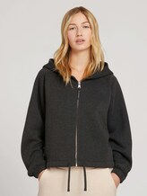 Sweat jacket with raglan sleeves - Women - Shale Grey Melange Sweat jacket with raglan sleeves - Women - Shale Grey Melange - 1 - TOM TAILOR Denim