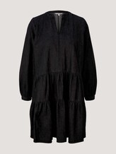 Denim-Blusenkleid mit Volants - Frauen - dark stone black denim Denim-Blusenkleid mit Volants - Frauen - dark stone black denim - 7 - TOM TAILOR Denim