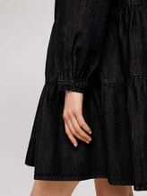 Denim-Blusenkleid mit Volants - Frauen - dark stone black denim Denim-Blusenkleid mit Volants - Frauen - dark stone black denim - 9 - TOM TAILOR Denim