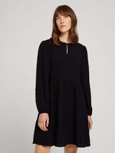 Strukturiertes Kleid - Frauen - deep black Strukturiertes Kleid - Frauen - deep black - 1 - TOM TAILOR Denim