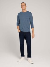 Langarmshirt in Melange-Optik - Männer - poseidon blue grindle Langarmshirt in Melange-Optik - Männer - poseidon blue grindle - 3 - TOM TAILOR