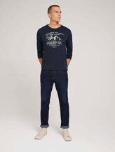 Langarmshirt mit Print - Männer - Sky Captain Blue Langarmshirt mit Print - Männer - Sky Captain Blue - 3 - TOM TAILOR
