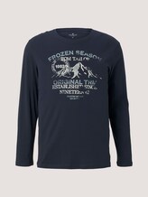 Langarmshirt mit Print - Männer - Sky Captain Blue Langarmshirt mit Print - Männer - Sky Captain Blue - 7 - TOM TAILOR