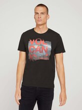 T-Shirt mit Fotoprint - Männer - Black T-Shirt mit Fotoprint - Männer - Black - 1 - TOM TAILOR