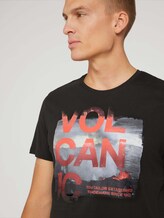 T-Shirt mit Fotoprint - Männer - Black T-Shirt mit Fotoprint - Männer - Black - 9 - TOM TAILOR