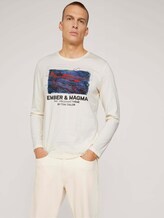 Langarmshirt mit Print - Männer - soft buttercream Langarmshirt mit Print - Männer - soft buttercream - 5 - TOM TAILOR
