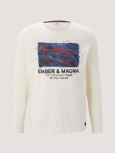 Langarmshirt mit Print - Männer - soft buttercream Langarmshirt mit Print - Männer - soft buttercream - 7 - TOM TAILOR