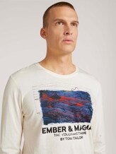 Langarmshirt mit Print - Männer - soft buttercream Langarmshirt mit Print - Männer - soft buttercream - 9 - TOM TAILOR