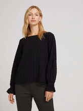 Bluse mit Karomuster - Frauen - deep black Bluse mit Karomuster - Frauen - deep black - 5 - TOM TAILOR Denim