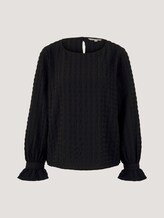 Bluse mit Karomuster - Frauen - deep black Bluse mit Karomuster - Frauen - deep black - 7 - TOM TAILOR Denim