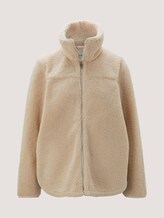 Fell Jacke mit Reißverschluss - Frauen - cold beige Fell Jacke mit Reißverschluss - Frauen - cold beige - 7 - TOM TAILOR Denim