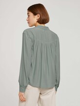 Bluse mit Schleife - Frauen - soft greyish green Bluse mit Schleife - Frauen - soft greyish green - 2 - TOM TAILOR Denim