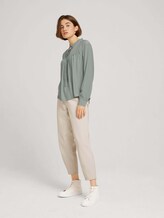 Bluse mit Schleife - Frauen - soft greyish green Bluse mit Schleife - Frauen - soft greyish green - 3 - TOM TAILOR Denim