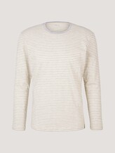 Gestreiftes Langarmshirt - Männer - buttercream grindle stripe Gestreiftes Langarmshirt - Männer - buttercream grindle stripe - 7 - TOM TAILOR
