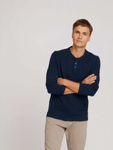 Langarmshirt mit Brusttasche - Männer - Sky Captain Blue Langarmshirt mit Brusttasche - Männer - Sky Captain Blue - 5 - TOM TAILOR