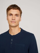 Langarmshirt mit Brusttasche - Männer - Sky Captain Blue Langarmshirt mit Brusttasche - Männer - Sky Captain Blue - 9 - TOM TAILOR