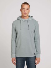 Hoodie mit Struktur - Männer - light ice blue Hoodie mit Struktur - Männer - light ice blue - 1 - TOM TAILOR