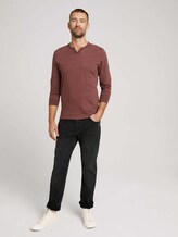 Henley Langarmshirt - Männer - Decadent Bordeaux Henley Langarmshirt - Männer - Decadent Bordeaux - 3 - TOM TAILOR