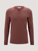 Henley Langarmshirt - Männer - Decadent Bordeaux Henley Langarmshirt - Männer - Decadent Bordeaux - 7 - TOM TAILOR
